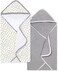 Burt's Bees Baby Infant Hooded Towels Honey Bee Organic Cotton, Unisex Bath Essentials and Newborn Necessities, Soft Nursery Towel with Hood Set, 2-Pack Size 29 x 29 Inch
