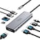 Selore&amp;S-Global USB C Docking Station Dual Monitor, 9 in 1 USB C Triple Display Docking Station to Dual HDMI Adapter Displayport SD TF Card Reader 2USB 2.0, 1 USB 3.0, 100W PD for USB C Thunderbolt 3
