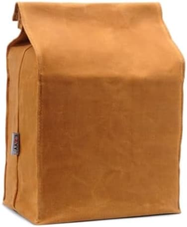 CZYY Waxed Canvas Lunch Bags Brown Paper Bag Styled - Classic Updated - Reusable and Washable, Worthbuy Lunch Box for MenWomen