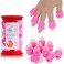 Tvoip 10 PCS Nail Soaker Cap for Acrylic Nail Remover, Gel Polish Nail Off Remover Cleaner Wrap Clip Cap Tool