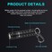 LUMINTOP Torch EDC01 Mini Torch Flashlight 120 Lumens Keychain Flashlight 3 modes IPX-8 Waterproof with Keyclip, Powered by Single AAA Battery Perfect for Emergency, Survival, Everyday Carry (Black