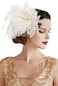 BABEYOND Art Deco 1920s Flapper Headpiece Roaring 20s Great Gatsby Feather Headband 1920s Flapper Gatsby Accessories