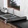 Oxdigi Marble Contact Paper for Kitchen Cabinet Shelf Door Table Closet Self-Adhesive PeelStick Film 24"x196" (Black