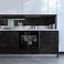 Oxdigi Marble Contact Paper for Kitchen Cabinet Shelf Door Table Closet Self-Adhesive PeelStick Film 24"x196" (Black