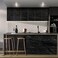 Oxdigi Marble Contact Paper for Kitchen Cabinet Shelf Door Table Closet Self-Adhesive PeelStick Film 24"x196" (Black