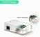 LINOVISION POE/Ethernet Over Coax EOC Converter IP Over Coax Max 1000m Power and Data Transmission Over Regular RG59 Coaxial Cable for Upgrading Analog Surveillance System to IP Surveillance System
