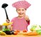 Jennice House Kids Apron and Chef Hat Set, Cute Children Baking Aprons for Boys and girls Cooking Artists Painting Gardening Aprons (Red Gingham, Small