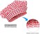 Jennice House Kids Apron and Chef Hat Set, Cute Children Baking Aprons for Boys and girls Cooking Artists Painting Gardening Aprons (Red Gingham, Small