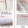 AOGU 48 Inch Faux Fur Christmas Tree Skirt White Plush Skirt for Merry Christmas Party Christmas Tree Decoration