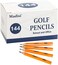 Madisi Golf Pencils,2 HB Half Pencils, 3.5" Mini Pencils, Pre-Sharpened, 144 Count