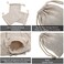 Calary 50pcs Double Canvas Drawstring Cotton Bags - Reusable Tea BagGift Sachet Bags - 2.75x4 Inch