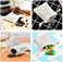 Calary 50pcs Double Canvas Drawstring Cotton Bags - Reusable Tea BagGift Sachet Bags - 2.75x4 Inch