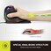 DELUX Ergonomic Mouse, Wired Large RGB Vertical Mouse with 6 Buttons, Removable Wrist Rest, 4000DPI and On-Board Software Reduce Hand Strain, for Carpal Tunnel(M618Plus RGB-Black