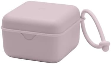 BIBS Pacifier Box with Strap. Soother Holder and Steriliser case. 100% BPA Free Food-Grade Material. Made in Denmark. Dusky Lilac
