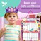 COZY GREENS Potty Training Chart - Reward Sticker Chart - Girls Theme - Marks Behavior Progress &ndash; Motivational Toilet Training for Toddlers and Children &ndash; Great for Boys and for Girls (Girls Theme