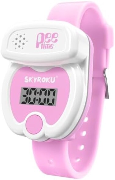 SKYROKU Silicone Kids Potty Training Timer Watch with Flashing Lights and Music Tones - Water Resistant (Grey Green(GRAYGREEN