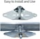 Home Master Hardware1 Garage Door Hinge Heavy Duty Gauge Hinge Steel with Galvanized Finish - Residential/Light Commercial Garage Door Replacement 4 Pack