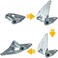 Home Master Hardware1 Garage Door Hinge Heavy Duty Gauge Hinge Steel with Galvanized Finish - Residential/Light Commercial Garage Door Replacement 4 Pack