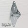 Home Master Hardware1 Garage Door Hinge Heavy Duty Gauge Hinge Steel with Galvanized Finish - Residential/Light Commercial Garage Door Replacement 4 Pack