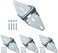 Home Master Hardware1 Garage Door Hinge Heavy Duty Gauge Hinge Steel with Galvanized Finish - Residential/Light Commercial Garage Door Replacement 4 Pack