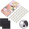 qianshan 40Pcs Empty Half Pans with Magnetic Stripe Watercolor Paint Travel Tin Palette Case, Artist Paints Half Pan Kits for DIY Watercolor Oils or Acrylics Painting Art Drawing Champs Rose