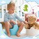 Geyee 24 Pcs Potty Training Stickers Potty You Pee on Toilet Reveal Stickers Chart Reusable Pee Decals Color Changing Seat Toilet Targets for Boys Girls Kids Training Use(Animal