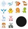 Geyee 24 Pcs Potty Training Stickers Potty You Pee on Toilet Reveal Stickers Chart Reusable Pee Decals Color Changing Seat Toilet Targets for Boys Girls Kids Training Use(Animal