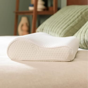 TEMPUR-PEDIC Tempur-Pedic TEMPUR-Ergo Neck Pillow Firm Support, Medium Profile, White