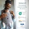 Koala Babycare An easy to put on, adjustable, unisex carrier - multifunctional baby carrier up to 9 kg - Anthracite - KBC registered design