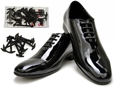 Koollaces No Tie Elastic Slip on Dress Shoelaces for men and women, Silicone Shoelaces Patented Anchor Type