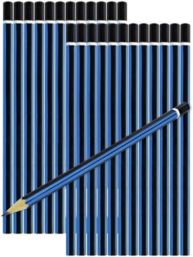 Emraw 2B Pencils Pack Bundle for Tests Exam Writing Drawing Sketching - Bulk Pack of 24 Pencil