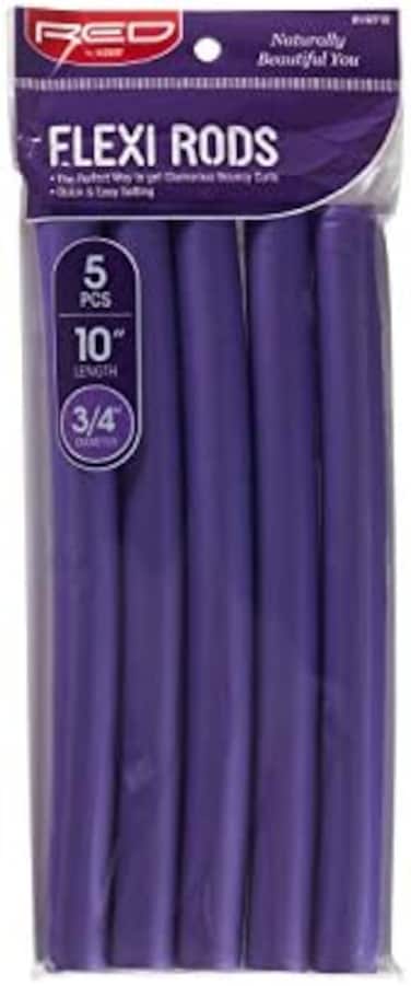 Red by Kiss Flexi Rods 25cm 5 PCS, 1.9cm Diameter, Purple