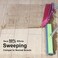 LandHope Push Broom Long Handle Rubber Bristles Sweeper Squeegee Edge 59 inches Non Scratch Bristle Broom for Pet Cat Dog Hair Carpet Hardwood Tile Windows Clean Water Resistant (Multi Segment Handle