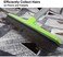 LandHope Push Broom Long Handle Rubber Bristles Sweeper Squeegee Edge 59 inches Non Scratch Bristle Broom for Pet Cat Dog Hair Carpet Hardwood Tile Windows Clean Water Resistant (Multi Segment Handle