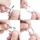 KTOJOY 3Inch (12 PackLoose Leaf Binder Rings, Nickel Plated Steel Binder Rings, Keychain Key Rings, Metal Book Rings, Silver, for School, Home, or Office