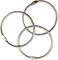 KTOJOY 3Inch (12 PackLoose Leaf Binder Rings, Nickel Plated Steel Binder Rings, Keychain Key Rings, Metal Book Rings, Silver, for School, Home, or Office