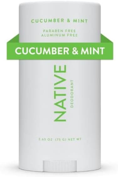 Native (CucumberMint- Deodorant Natural Deodorant for Women and Men, Aluminium Free with Baking Soda, Probiotics, Coconut Oil and Shea Butter CucumberMint
