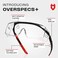 NoCry Safety Glasses That Fit Over Your Prescription Eyewear. Clear Anti-Scratch Wraparound Lenses, UV400 Protection, ANSI Z87OSHA Certified. Use in the Lab, Travelling