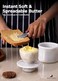 Radicaln Marble Butter Keeper 4.25'' Inches White Handmade French Butter Holder for Kitchen Counter Decor, Ideal Butter DishCrock