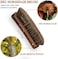 TAKAVU Shoe Shine Kit (4PCS- 100% Soft Horsehair Bristles Brush, Polish Applicator, Crepe Suede Shoes Brush, Microfiber Buffing Cloth for Shoes, Leather, Boot, Cloth, Bag
