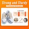 VSUDO 2 Pairs Double Layer Flat Sneaker Shoe Lace, Flat Shoelace/Shoe String