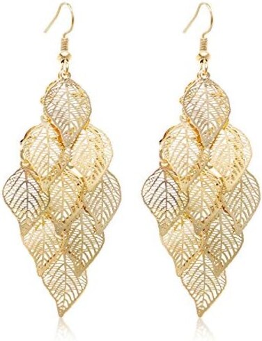 So Pretty Dangle Earrings for Women Handmade Boho Super Lightweight Chandelier Dangle Drop Earring Gold Silver Plated