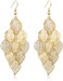 So Pretty Dangle Earrings for Women Handmade Boho Super Lightweight Chandelier Dangle Drop Earring Gold Silver Plated