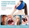 AllSett Health Face Ice Pack for Wisdom Teeth, Jaw, Head and Chin, 4 Reusable Hot or Cold Gel Packs, Relief for Mouth, or Oral Pain, Facial Surgery, TMJ Pain Relief
