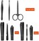 Aceoce Nail Scissors Manicure Kit Professional for Man and Women 8 In 1 With Leather Case Travel Size