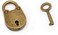 Rich Boxer 3Pcs Mini Bronze Antique Padlock Small Metal Padlock Archaize Style Lock Mini Lock with Key