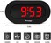 REACHER Small LED Digital Alarm Clock with Simple Operation, Full Range Brightness Dimmer, USB Phone Charger Port, Easy Snooze, Adjustable Alarm Volume, Outlet Powered for Bedrooms Bedside(Black