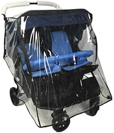 Ezkindheit Weather Shield for Double Stroller Universal Side by Side Baby Stroller rain Cover