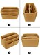 LEXSION Felt Purse Bag Organizer Insert with zipper Bag Tote Shaper Fit Speedy Neverful PM MM, 1-Brown, Large