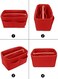 LEXSION Felt Purse Organizer Insert with Zipper, Red, Medium